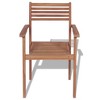 vidaXL Stackable Patio Chairs 4 pcs Solid Teak Wood - 4 of 4