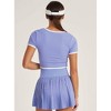 Women's Refine Notch Neck Cropped Tee - THRIVE SOCIETE - 3 of 4