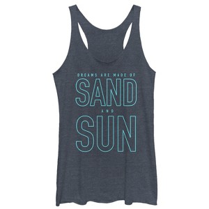 Women's CHIN UP Sand and Sun Dreams Racerback Tank Top - 1 of 3