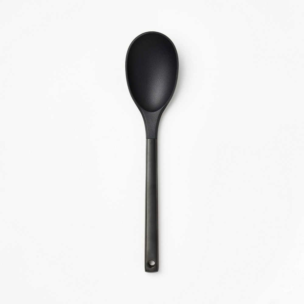 Stainless Steel and Nylon Solid Spoon Matte Black - Figmintâ„¢