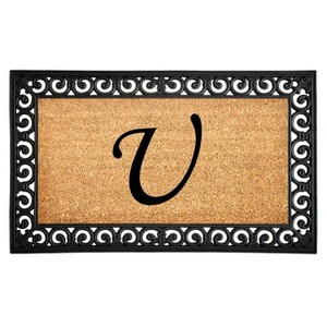 Calloway Mills 104132436U Gabriel Monogram Doormat 24 In. x 36 In. (Letter U) - 1 of 1