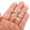 Unique Bargains Metal Bulk Elegant DIY Crafts Jewelry Making Initial Pendant 50 Pcs - 4 of 4