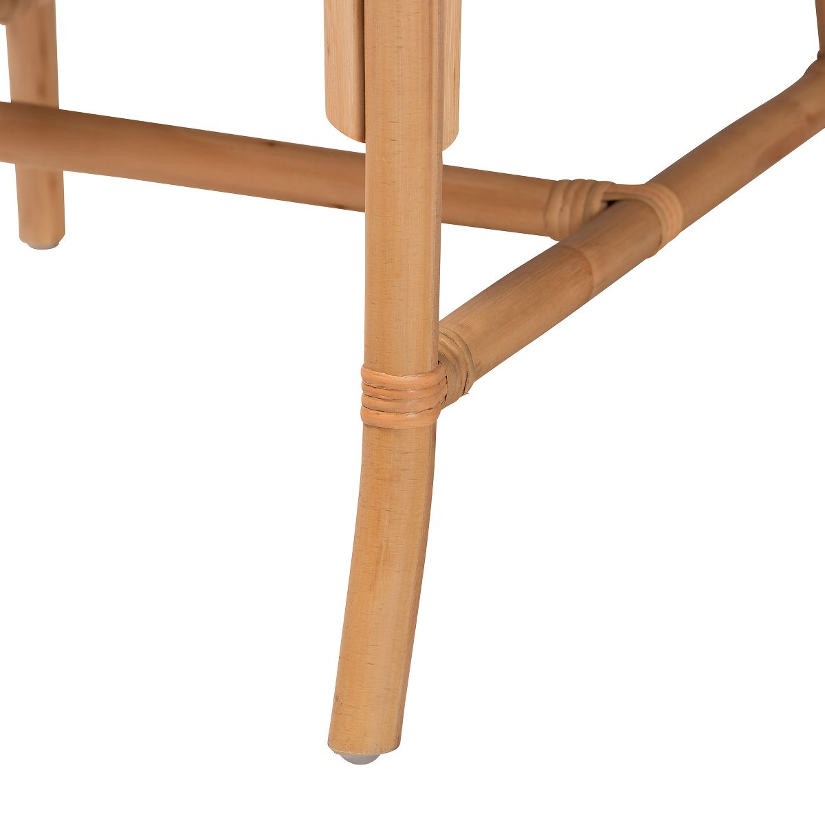 bali & pari Rio Modern Bohemian Natural Brown Rattan Dining Chair - thumbnail 7