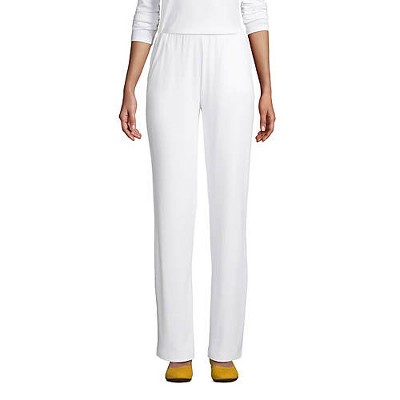 ladies white pull on pants