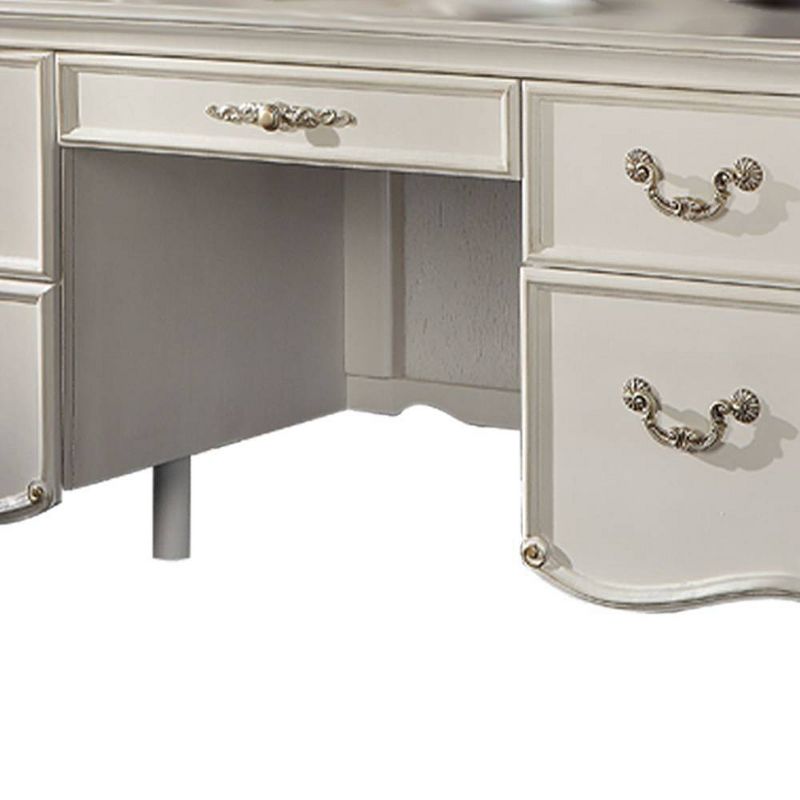 31&#34; Vendome Desks Antique Pearl Finish - Acme Furniture, 5 of 10