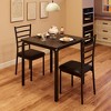 Whizmax 3-Piece Room Kitchen Table, Dining Set for 2, Apartment-Sized Dining Furniture for Breakfast Nook or Dining Room - 2 of 4