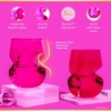 Barbie x Dragon Glassware 16 oz Stemless Wine Glasses Pink & Magenta Set of 2 - 4 of 4