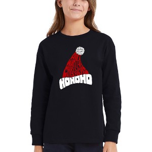 LA Pop Art All I Want for Christmas is You - Girl's Word Art Long Sleeve T-Shirt - 1 of 4