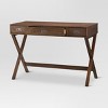 Campaign Wood Writing Desk with Drawers Brown - Threshold™ - image 2 of 4
