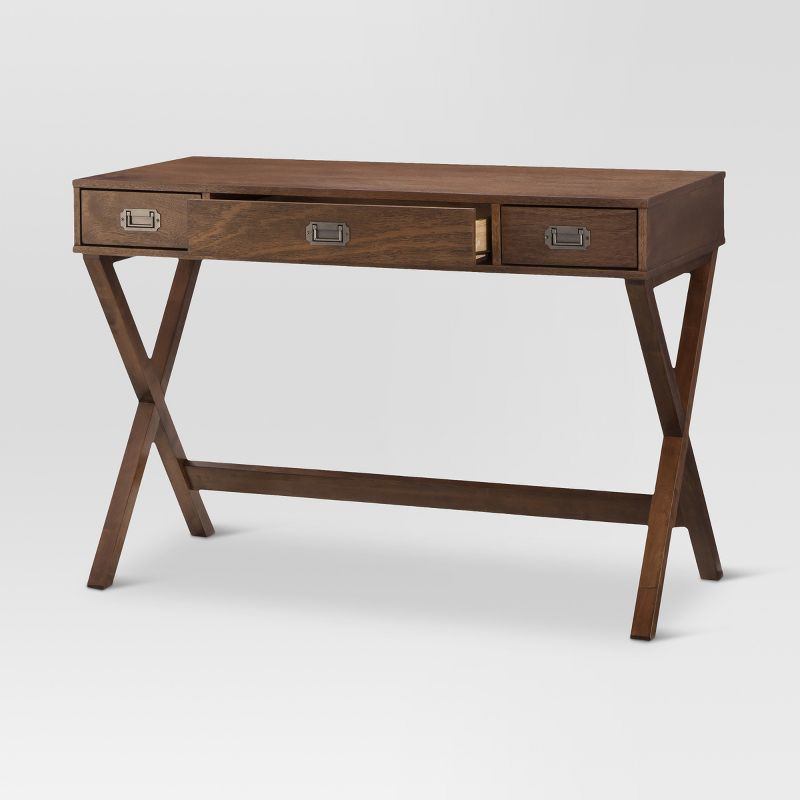 Campaign Wood Writing Desk with Drawers - Threshold™, 3 of 6
