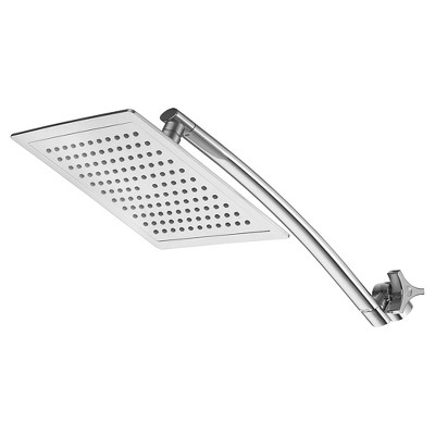 Mega Size Square Rainfall Shower with Arm - Chrome - Razor