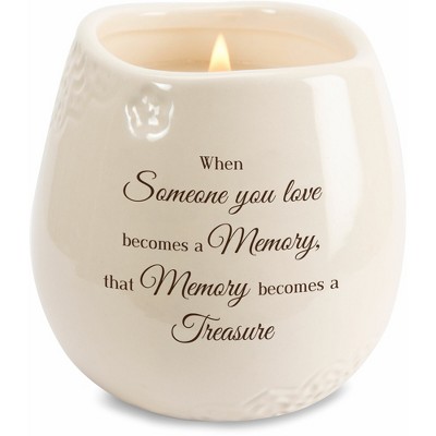 Pavilion Gift Company - Memory - 8 oz - 100% Soy Wax Candle Scent: Tranquility - Flame Candles
