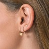 3 Pairs Small Gold Hoop Earring, 14K Gold Plated Earring Stacks Butterfly Heart Star Moon Bow Four Leaf Rhombus Round CZ Pearl - 2 of 4