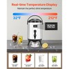 VEVOR Insulated Beverage Dispenser, 1.5 Gal/6L Stainless Steel Thermal Drink Server with Spigot & Temp Display, for Hot and Cold Drinks, Silver - 3 of 4