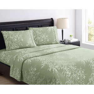 BrylaneHome 4-Pc Foliage Sheet Set - 1 of 2