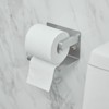 Wall Mounted Stainless Steel Toilet Paper Holder Tissue Roll Holder Hanger with Phone Shelf - 4 of 4