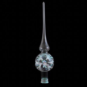 Sbk Gifts Holiday 11.0 Inch Edelweiss Crystal  Tree Topper Flower Floral Glitter Tree Toppers - 1 of 3