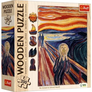 Trefl Wood The Scream - Edvard Munch 200 Piece Wooden Puzzle - 1 of 4