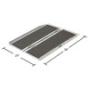 Silver Spring Mobility and Utility Ramp, 3 Foot Long Single Folding Textured Grit Traction Surface, 600 lb Capacity with 2 Inch Side Rails, Silver - 2 of 4
