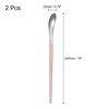 Unique Bargains Stainless Steel Reusable Long Handle Cocktail Coffee Stirring Spoon 2 Pcs - 2 of 3