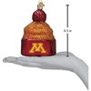 Old World Christmas Hanging Glass Ornament, University of Minnesota Beanie - 2 of 2