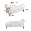 CAVINAS Storage Bench Storage Organizer Ottoman Velvet Lounge Chair for Bedroom with Storage - 4 of 4