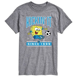 Men's - Spongebob Squarepants - Kickin It Since 1999 -Men's Short Sleeve Graphic T-Shirt Short Sleeve Graphic T-Shirt - 1 of 4