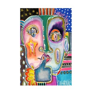 Wyanne 'Put Your Brave Face On' Canvas Art - 1 of 4