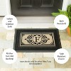 Evergreen Flag Cambridge Monogram Burlap Sassafras Switch Mat, Letter F - 4 of 4