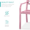 Best Choice Products Outdoor Steel Bench Garden Patio Porch Furniture w/ Floral Design Backrest - 4 of 4