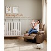 360° Swivel Recliner Chair with Heat & Massage, Oversized Rocking Chair for Adults, Manual Recliner w/Cup Holder, for Living Room Bedroom Nursery - 3 of 4