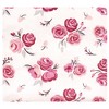 Hudson Baby Infant Girl Cotton Flannel Receiving Blankets Bundle, Cream Rose, One Size - 2 of 2
