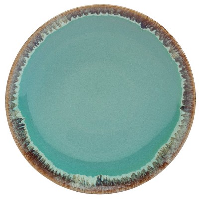 12-Piece Multicolor Ceramic Dinnerware Set with Reactive Glaze