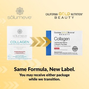 California Gold Nutrition Collagen Peptides Plus Vitamin C & Hyaluronic Acid, Pomegranate, 30 Packets, 0.19 oz (5.38 g) Each - 1 of 4