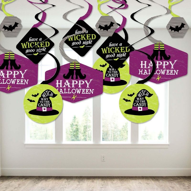 Big Dot of Happiness Happy Halloween - Witch Party Hanging Decor - Party Decoration Swirls - Set of 40, 3 of 8