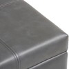NicBex Modern Ottoman with Storage Design, Ottoman Foot Rest with Top Stitching Detail for Bedroom, Living Room, Gray - 4 of 4