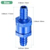 Unique Bargains Aluminum Alloy Durable Non Return One Way Check Valve Blue - 3 of 4