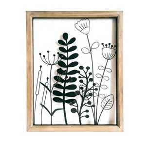 VIP Wood 19.5 in. Black Wired Flower Frame - 1 of 2