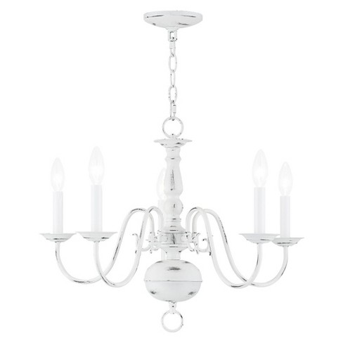 Livex Lighting Williamsburgh 5 - Light Chandelier in  Antique White - image 1 of 2