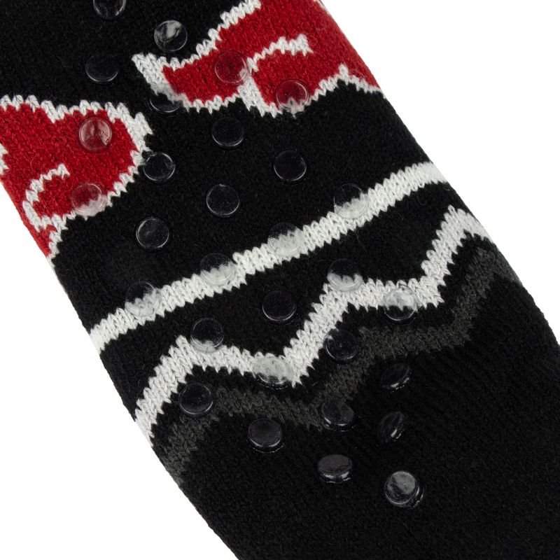 Naruto Akatsuki Cloud Symbols Women's Black Slipper Socks, 2 of 4