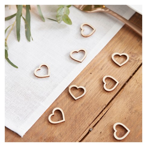 OFFER BUY 3 GET 1 FREE * Handmade Heart shaped table confetti pastel colour 