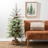 50"H Sullivans Artificial Small Black Hill Pine Christmas Tree, Green - 3 of 3
