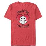 Men's Big Hero 6 Valentine Baymax Likes Hug T-Shirt