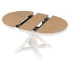 NicBex Dining Table for 4 Kitchen Table Retro Functional Extendable Oval Dining Table for 4 with Leaf for Kitchen and Dining Room - 3 of 4