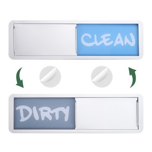 Unique Bargains Clean Dirty Sign Kitchen Non-Scratch Dishwasher Magnets - 1 of 4