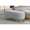 NicBex Rectangular Velvet Storage Ottoman Bench,Upholstered Storage Ottoman with Wood Legs,Modern Storage Bench for Living Room,Bedroom - 2 of 4