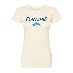 Women's - Instant Message - Croissant Fitted Graphic T-Shirt - 1 of 4
