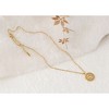 Anna-Kaci Stylish Adjustable Gold Toned Star Moon Sun Heart Zircon Pendant Necklace - 2 of 4
