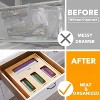 Attop Bag Storage Organizer for Kitchen Drawer, Bamboo Organizer, Compatible with Snack Variety Size Bag 4 Slots - 3 of 4