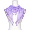 INSPIRE CHIC Lace Rose Floral Tassel Mesh Triangle Head Covering Mantilla Scarves 1Pc - 2 of 4